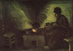 Peasant Woman Near the Hearth, Vincent Van Gogh